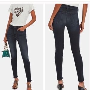 Mother Looker HIgh Waist Washed Coffee Tea or Me Black Jeans Size 23